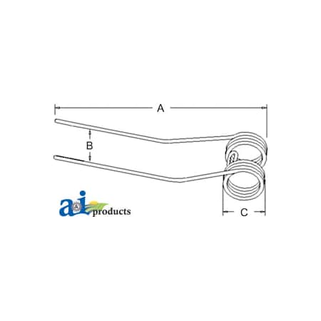 A & I Products Tedder Tine 16" x4" x3" A-MW2567420